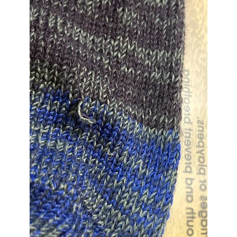 Muk Luks Women Over the Knee Sock Striped‎ Blue Size 6-11 Soft NIP